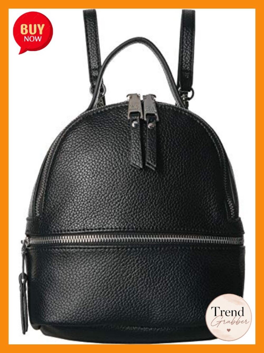 Faux Leather Women's Backpack with Adjustable Straps and Utility Pocket